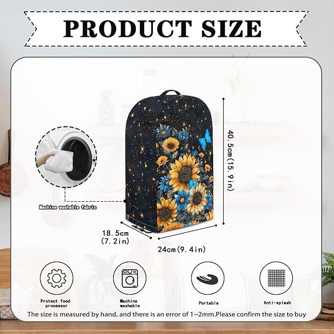 Butterfly Flower Print Blender Dust Cover Stand Mixer or Coffee Maker Appliance - Image 6