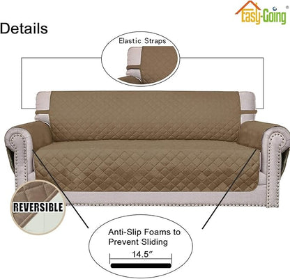Easy-Going 4 Seater Sofa Slipcover Reversible Sofa Cover Water Resistant Couch - Image 3