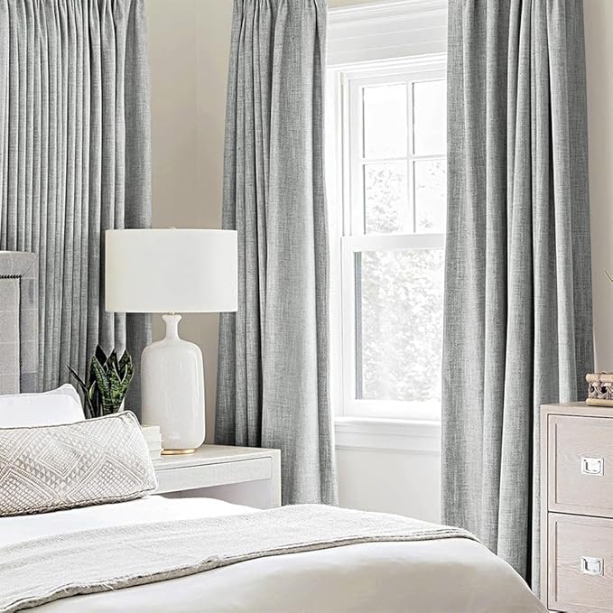 MIULEE 100% Blackout Linen Curtains - Image 2