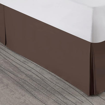 Nestl Dark Brown Bed Skirt Cal King Size - Image 8