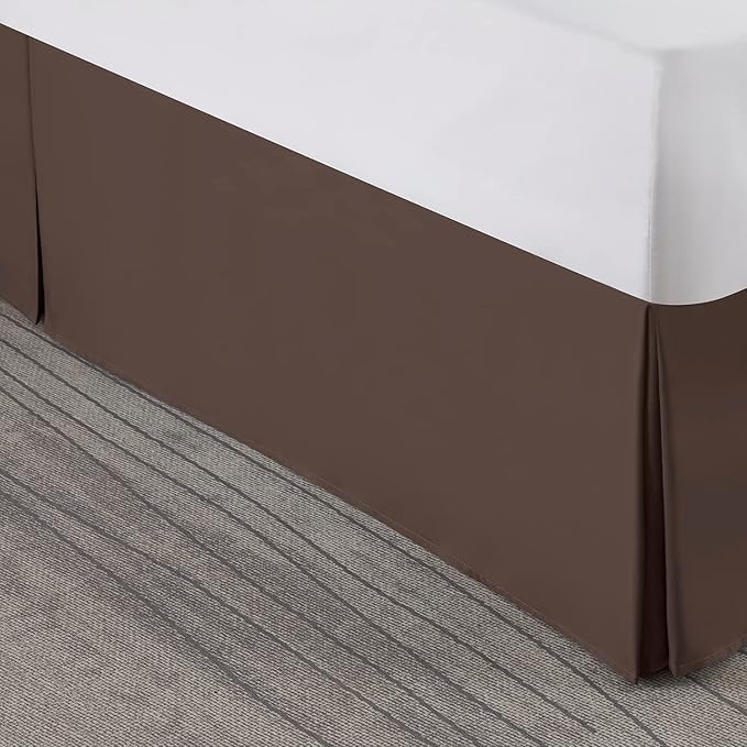 Nestl Dark Brown Full Bed Skirt - Image 8