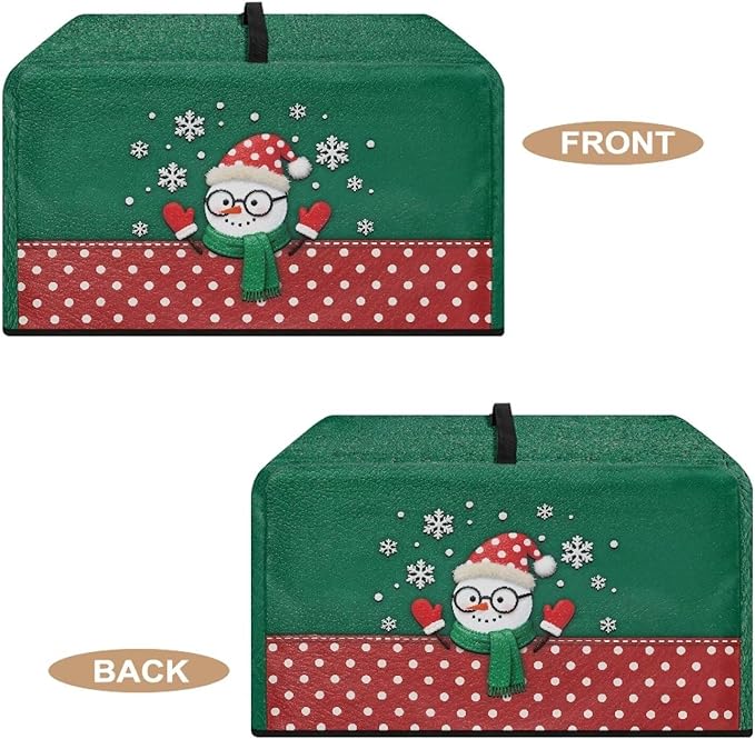 Microwave Oven Universal Dust Cover, Christmas Snowman Waterproof Polyester - Image 5
