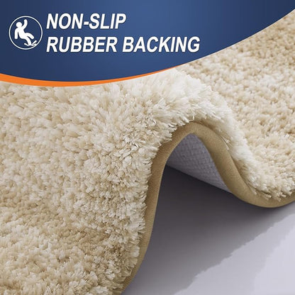 OLANLY Bathroom Runner Rugs 59x24, Extra Soft Absorbent Microfiber Bath Rugs - Image 4