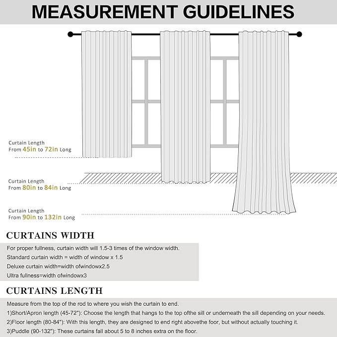 KEQIAOSUOCAI Linen Blackout Door Curtains - Image 9