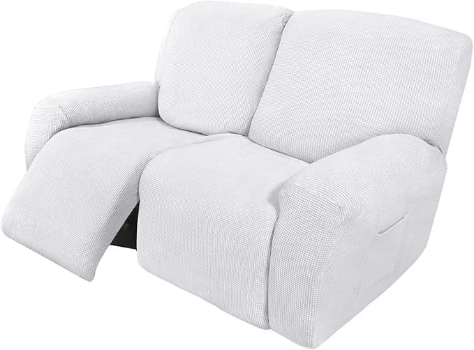 Easy-Going 6 Pieces Recliner Loveseat Stretch Sofa Slipcover Sofa Cover by Easy-Going