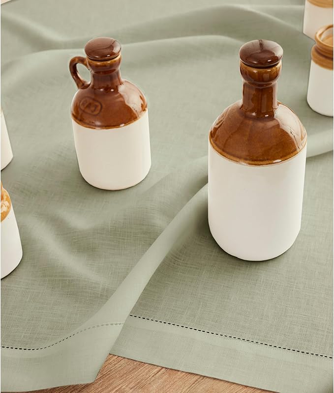 Solino Home Linen Sage Green Table Runner 108 Inches Long - Image 9