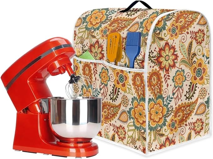 Boho Stand Mixer Cover 4.5-5Qt Mixer Cover Washable Anti-Stain Appliance Covers - Image 5