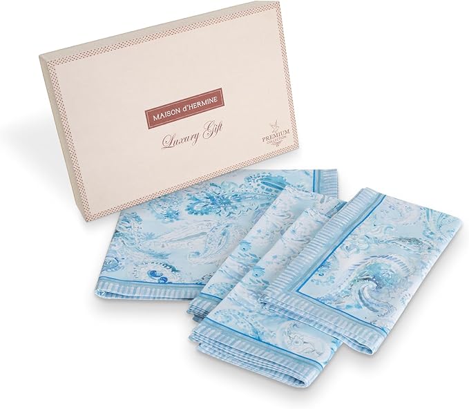 Maison d' Hermine Napkin 100% Combed Cotton Premium 20"x20" Decorative Washable by MaisondHermine