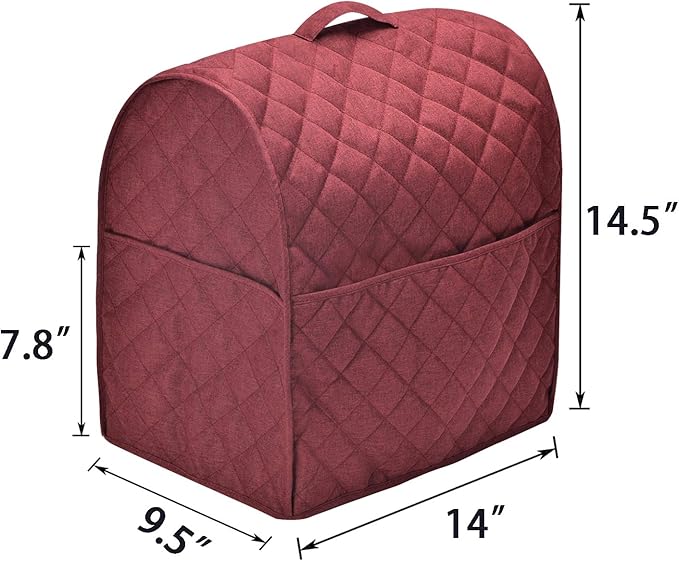 Stand Mixer Dust Cover with 3 Pockets Compatible with KitchenAid Tilt Head - Image 4