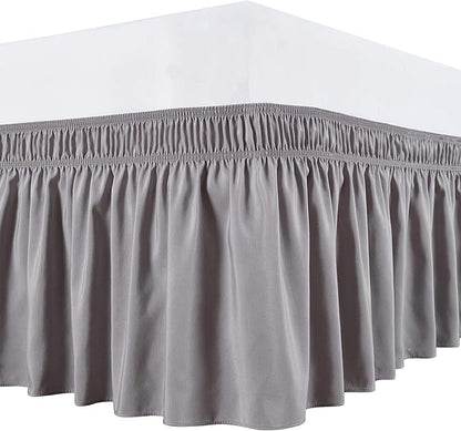 Silver Wrap Around Bed Skirts by Unknown