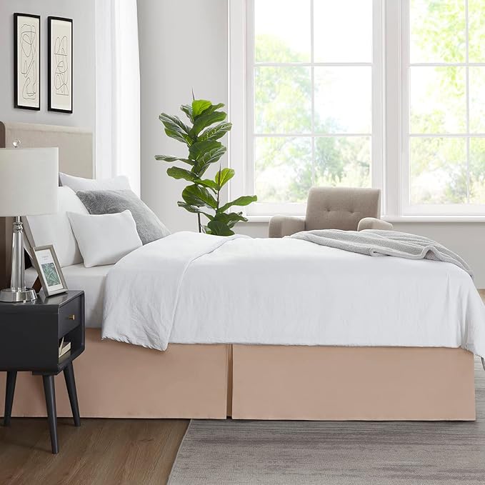 Nestl Taupe Full Bed Skirt - Image 7