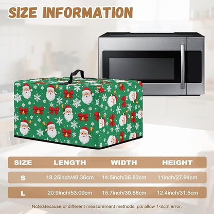Microwave Oven Dust Cover, Christmas Santa Claus Heat-Resistant Waterproof - Image 6
