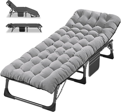 ABORON Camping Cot for Adult 28" Extra Wide, Heavy-Duty 1200D Oxford Cot for by ABORON