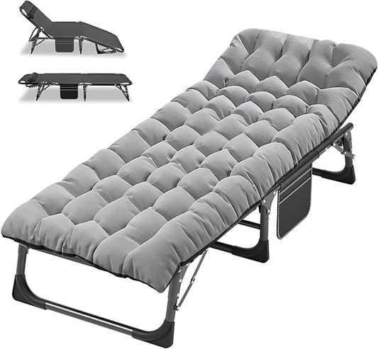 ABORON Camping Cot for Adult 28" Extra Wide, Heavy-Duty 1200D Oxford Cot for by ABORON