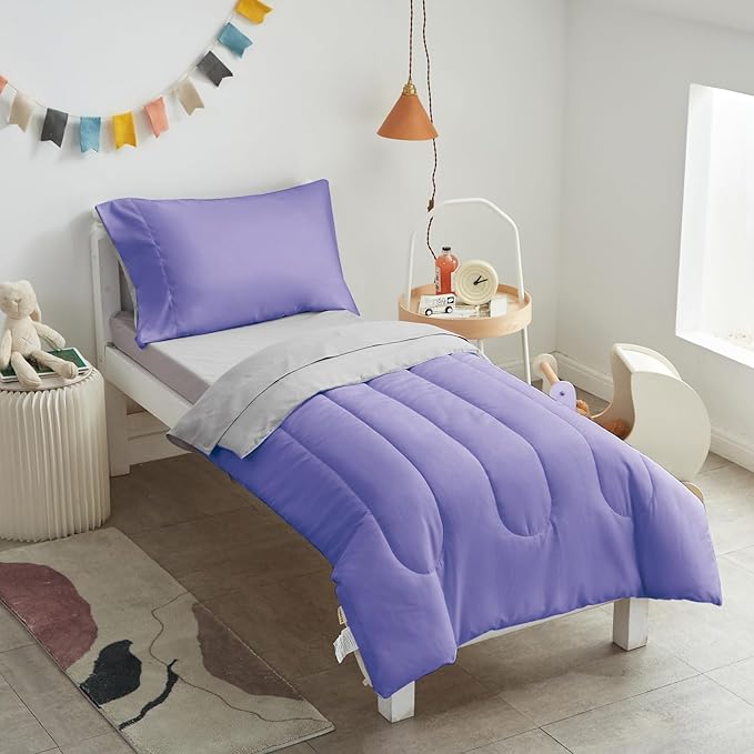 UOZZI BEDDING 4 Pieces Toddler Bedding Set Ultra Soft and Breathable Toddler by Uozzi+Bedding
