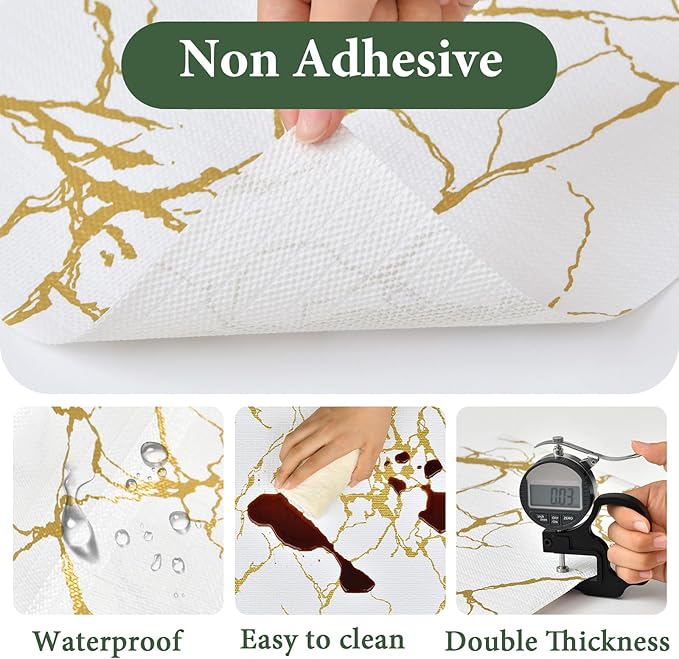 Drawer and Shelf Liner for Kitchen Cabinet Non Slip Waterproof Shelf Paper 12 - Image 4
