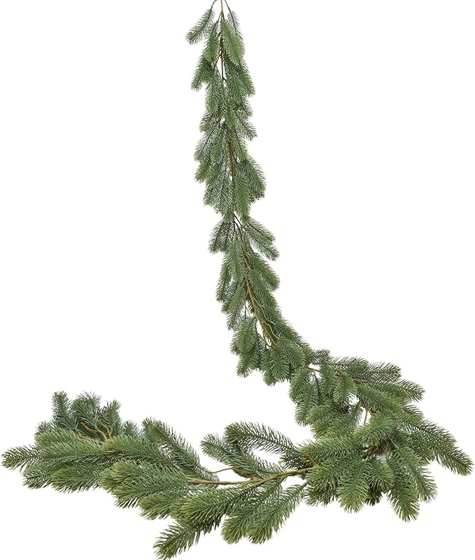 DearHouse 6Ft Artificial Pine Christmas Garland Winter Greenery Garland - Image 9