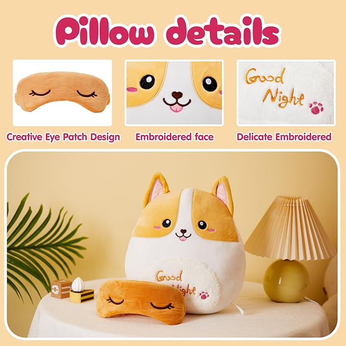 BSTAOFY Cute Corgi Puppy Soft Plush Pillow - Image 4