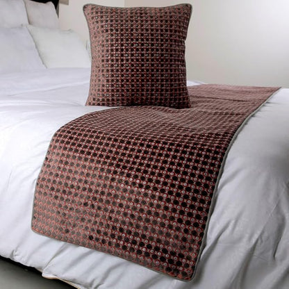 The HomeCentric Grey Bed Runner, CA King Size 86"x18" Decorative Bed Runner - Image 4