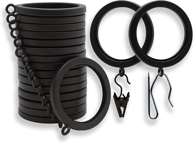 BlastHome® Luxury Curtain Rings – Premium Metal by BlastHome