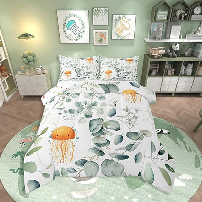Erosebridal Kawaii Jellyfish Bedding Queen Size by Erosebridal