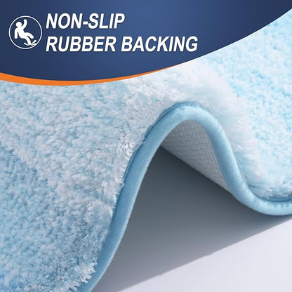 OLANLY Bathroom Rugs Mat 24x16, Extra Soft Absorbent Microfiber Bath Rugs - Image 4