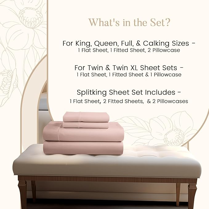 King Sheets Deep Pocket, 100% Egyptian Cotton Sheets - Image 7