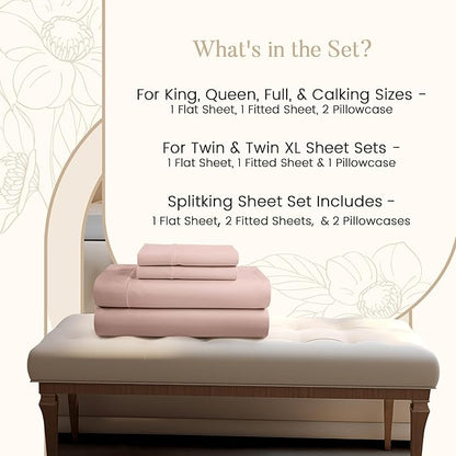 100% Cotton Bed Sheets Queen Size Bed Set, 800 TC 15" Deep Pocket Queen Sheet - Image 6