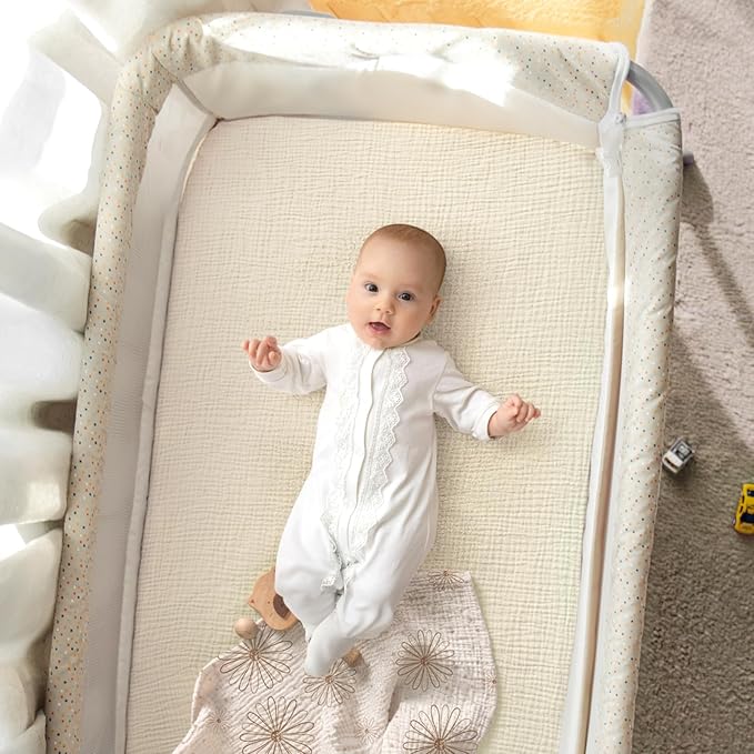 lulumoon Pack N Play Sheets: Soft & Breathable Playard Sheets - Image 3
