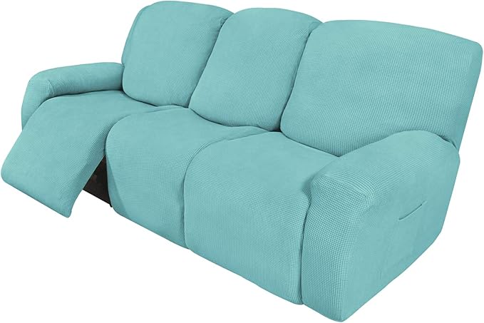 Easy-Going 8 Pieces Recliner Sofa Stretch Sofa Slipcover Sofa Cover Furniture by Easy-Going