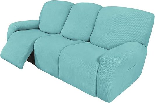 Easy-Going 8 Pieces Recliner Sofa Stretch Sofa Slipcover Sofa Cover Furniture by Easy-Going