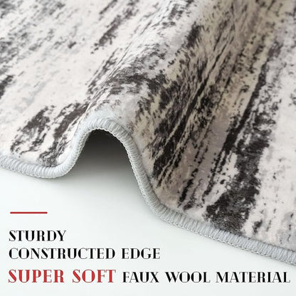 Modern Abstract Hallway Runner Rug - Image 5