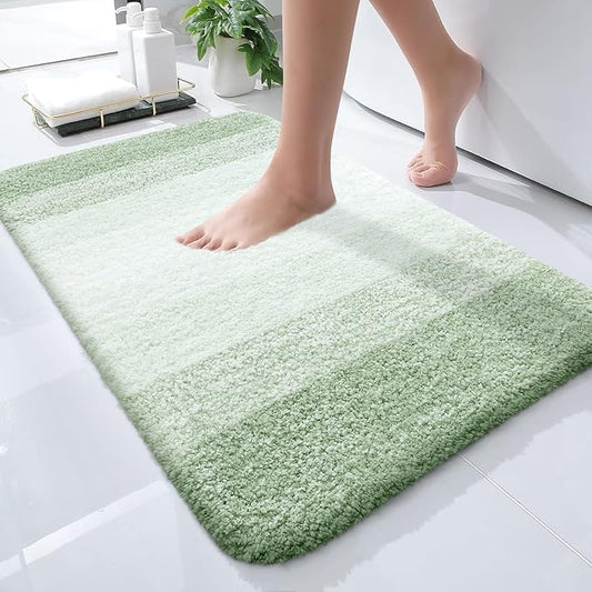 OLANLY Bathroom Rugs Mat 24x16, Extra Soft Absorbent Microfiber Bath Rugs by OLANLY