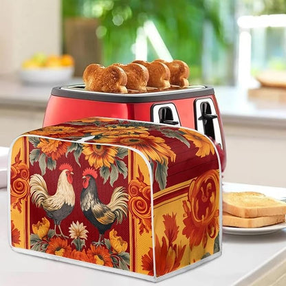 Rooster Kitchen Blender Dust Cover Sunflower Bread Maker Toaster Protector - Image 6