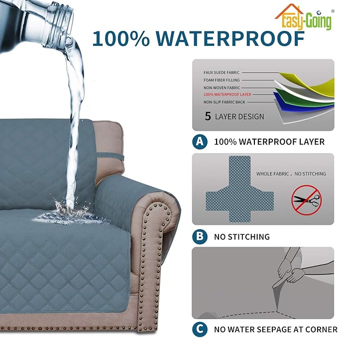 Easy-Going Sofa Slipcover Chair Cover Waterproof Couch Cover Washable Sofa - Image 4