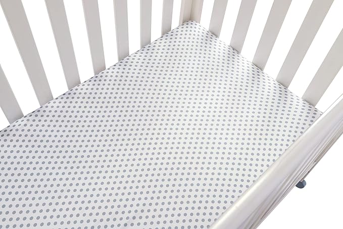 Onacosht Pack n Play Sheets 2 Pack Stretchy Jersey Knit Playard Fitted Sheets - Image 7