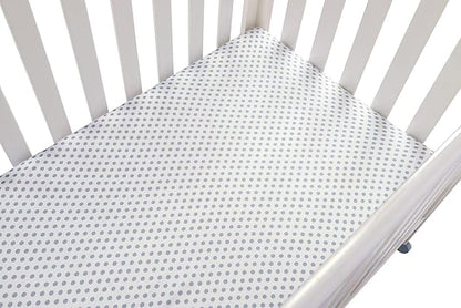 Onacosht Pack n Play Sheets 2 Pack Stretchy Jersey Knit Playard Fitted Sheets - Image 7