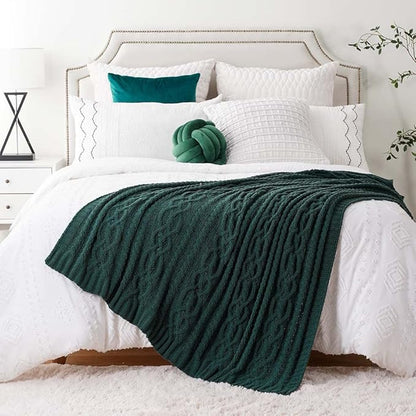 Battilo Christmas Dark Green Throw Blanket - Image 7