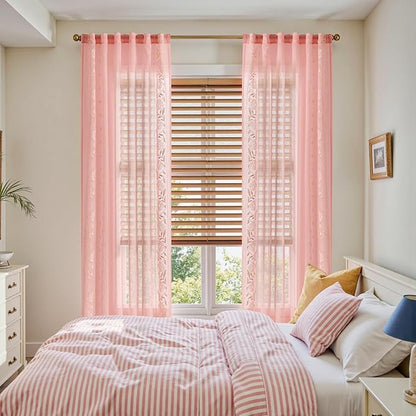 jinchan Winslow Sheer Curtains 96 Inch - Image 3