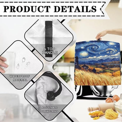Blue Starry Night Print Mixer Cover Kitchen Aid Cover Dust Covers - Image 7