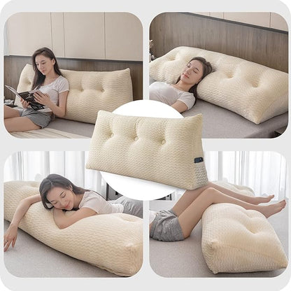 Large Bolster Triangular Headboard Wedge Backrest Positioning Support Bed Rest - Image 3