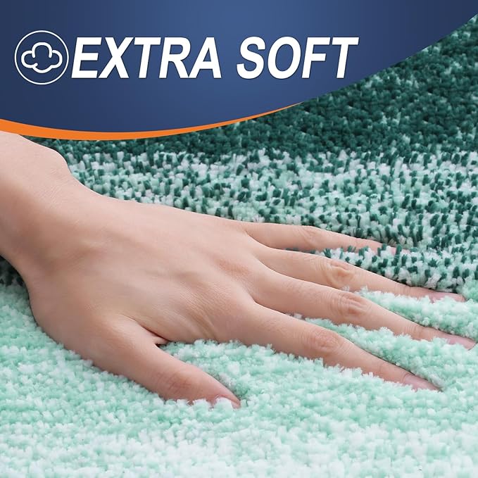 OLANLY Bathroom Runner Rugs 54x24, Extra Soft Absorbent Microfiber Bath Rugs - Image 3