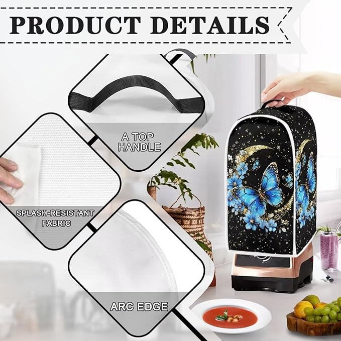 Snowman Pattern Blender Dust Cover, Stand Mixer or Coffee Maker Appliance Cover - Image 4