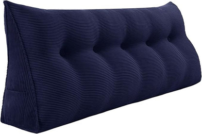 WOWMAX Wedge Pillow Headboard Queen Triangular Headboard Pillow Queen Bed Wedge by WOWMAX