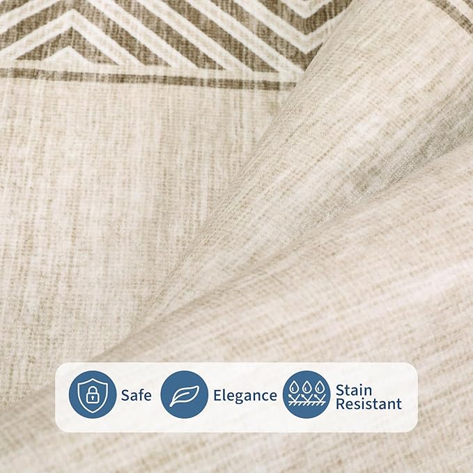 GarveeHome Bordered Bedroom Rugs 5x7 Ultra-Soft Indoor Carpet, Non-Slip Modern - Image 3