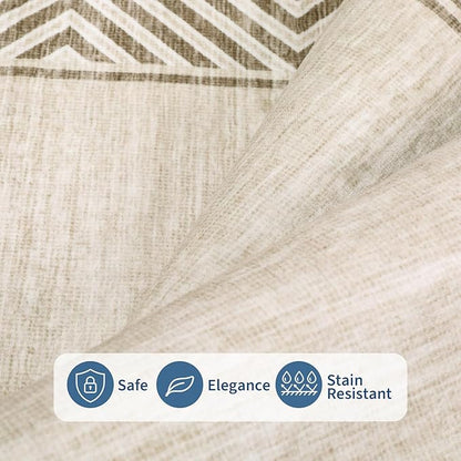 GarveeHome Bordered Bedroom Rugs 5x7 Ultra-Soft Indoor Carpet, Non-Slip Modern - Image 3