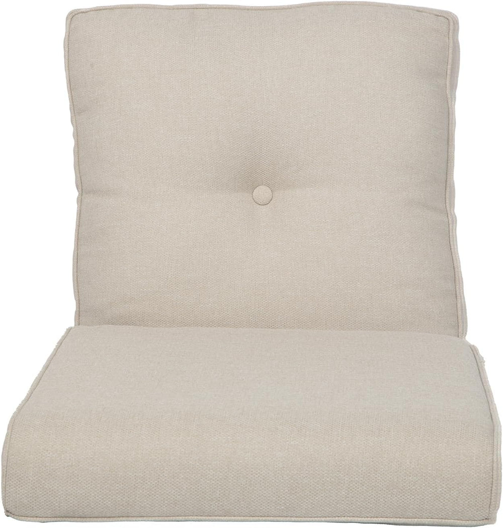 Luxury 22*24*4in Outdoor Patio Cushion, 1 Piece Beige Outdoor Cushion