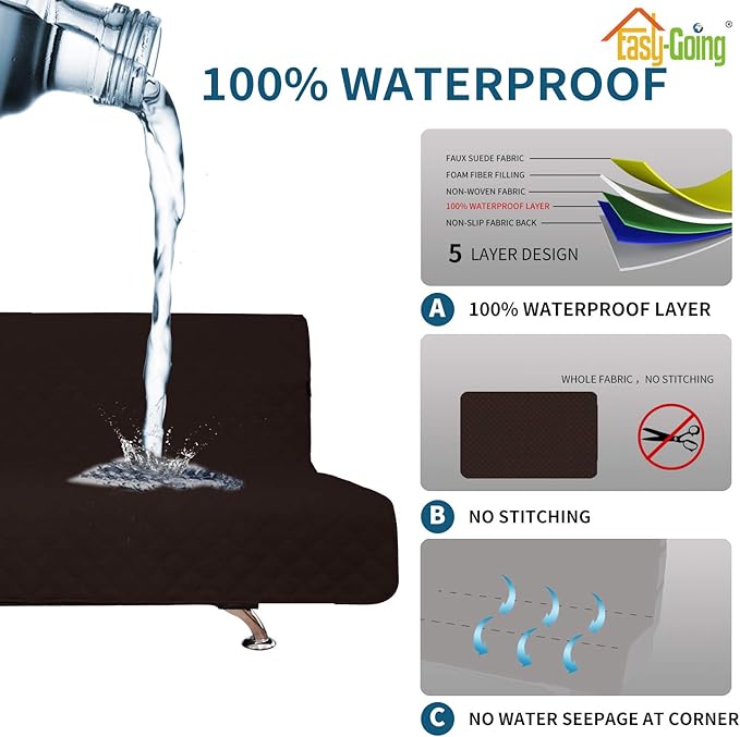 Easy-Going Sofa Slipcover Futon Cover Waterproof Couch Cover Furniture - Image 3