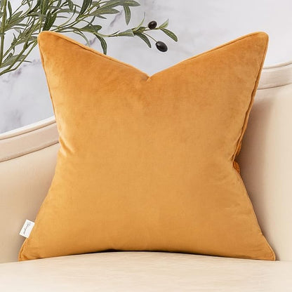 Yangest Orange Yellow Twigs Throw Pillow Cover Branches Velvet Cushion Case - Image 2