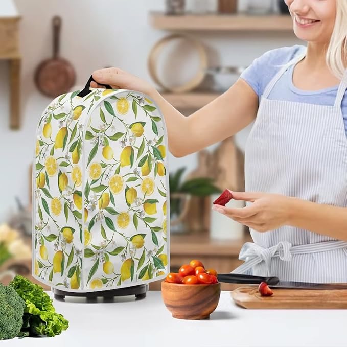 Lemon Print Blender Covers Kitchen Food Processor Covers - Image 2